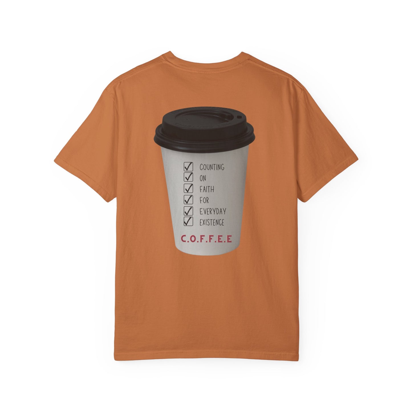 Adult Coffee Christian White Letters & Image