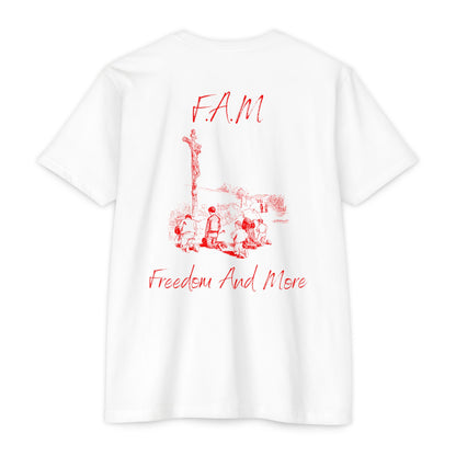 Fam Christian Red Letters & Image Blended