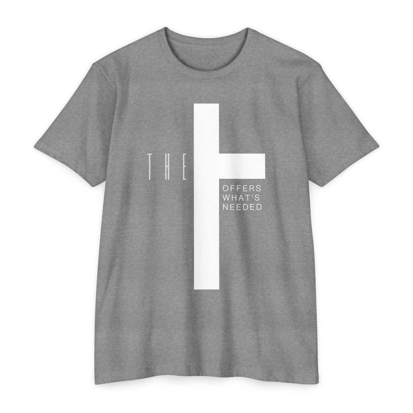 Adult T-Town Black Cross & Letters Premium Tee