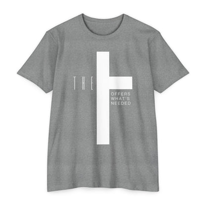 Adult T-Town Black Cross & Letters Premium Tee