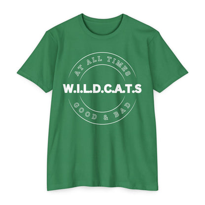 Wildcats Christian White Letters & Picture