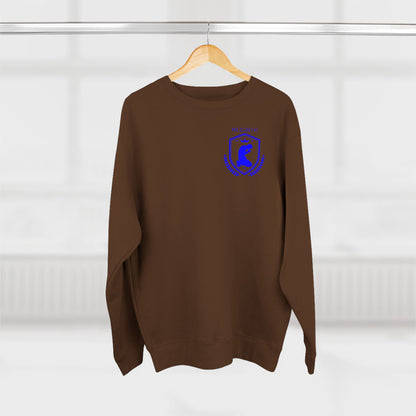 Heights Christian Blue Letters & Image Crewneck