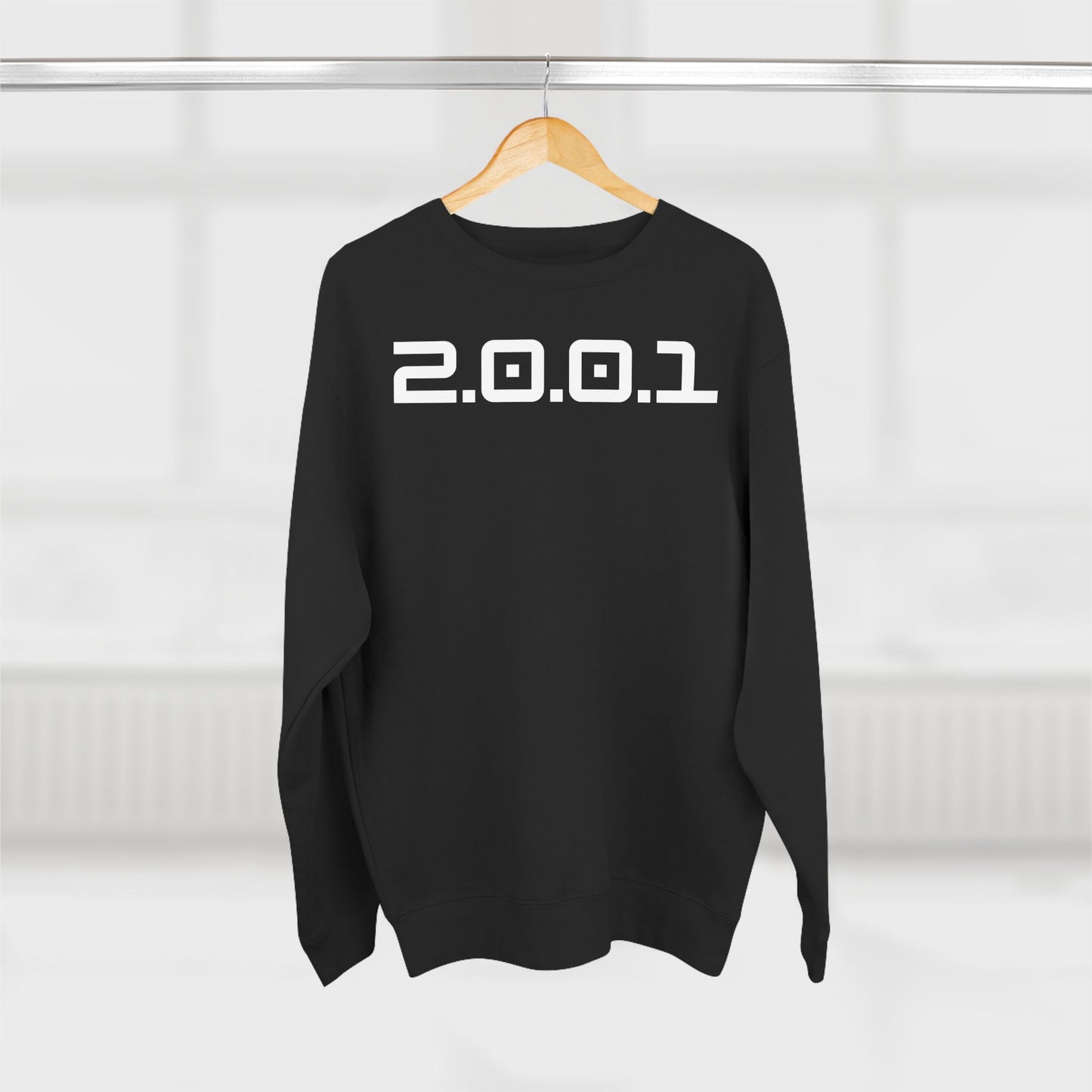 Adult 2001 Christian White Words Crewneck
