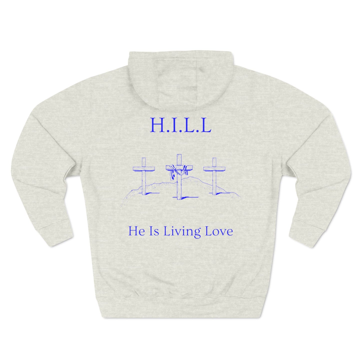 Hill Christian Blue Words Hoodie
