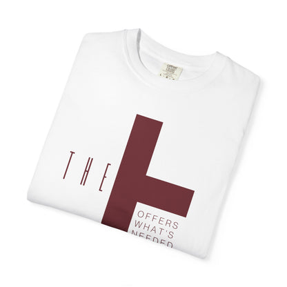 Adult T-Town Christian Marron Letters & Cross