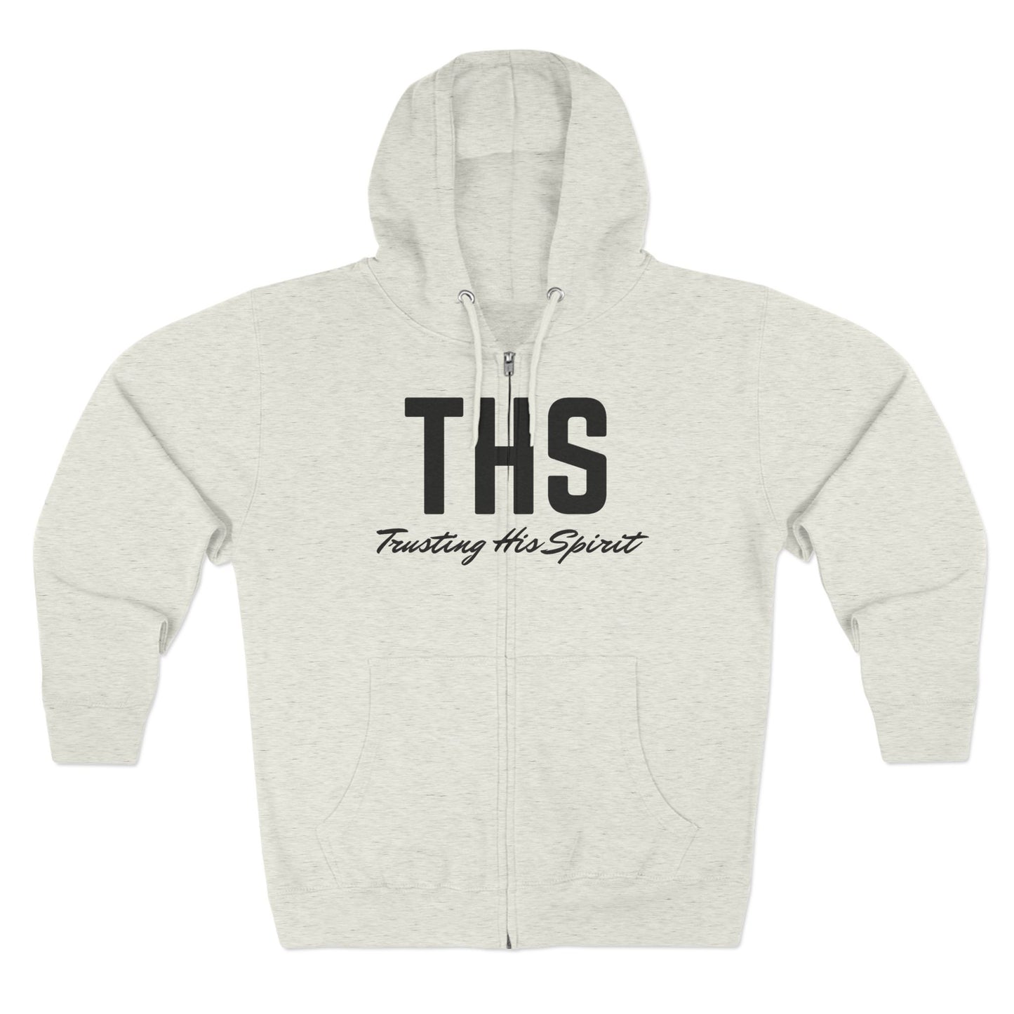 Adult THS Christian  Black Letters Hoodie Zipper