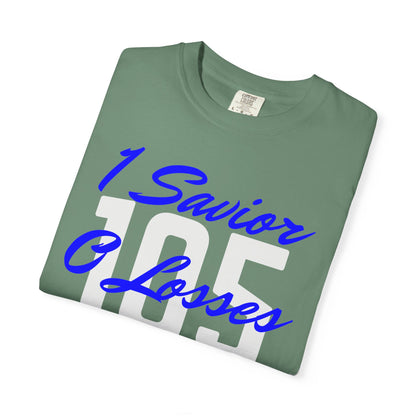 Adult 105 Christian Blue and White Letters