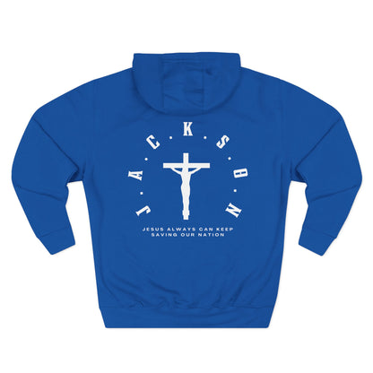 Adult Jackson White Pullover Hoodie