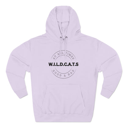 Wildcats Christian Black Letters & Picture Hoodie
