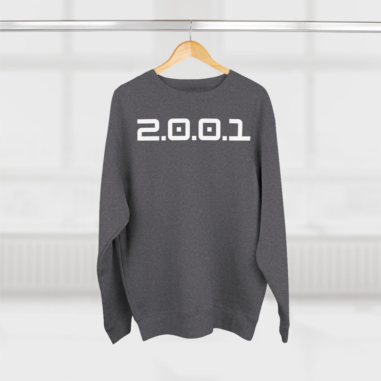 Adult 2001 Christian White Words Crewneck