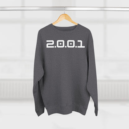 Adult 2001 Christian White Words Crewneck