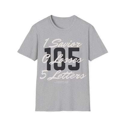 Adult 105 Christian White and Black Letters