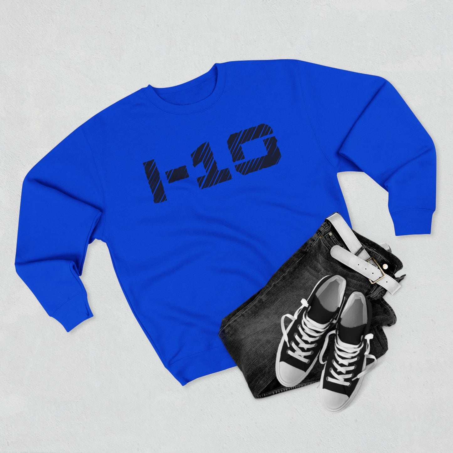 I-10 Christian Black Words Crewneck
