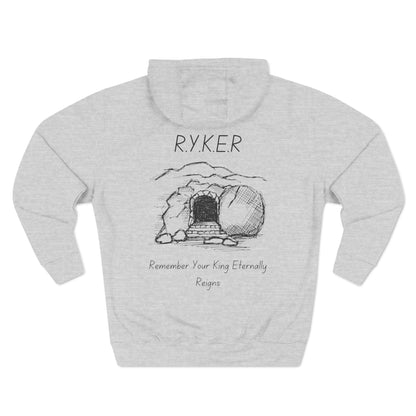 RYKER Christian Black Letters Hoodie