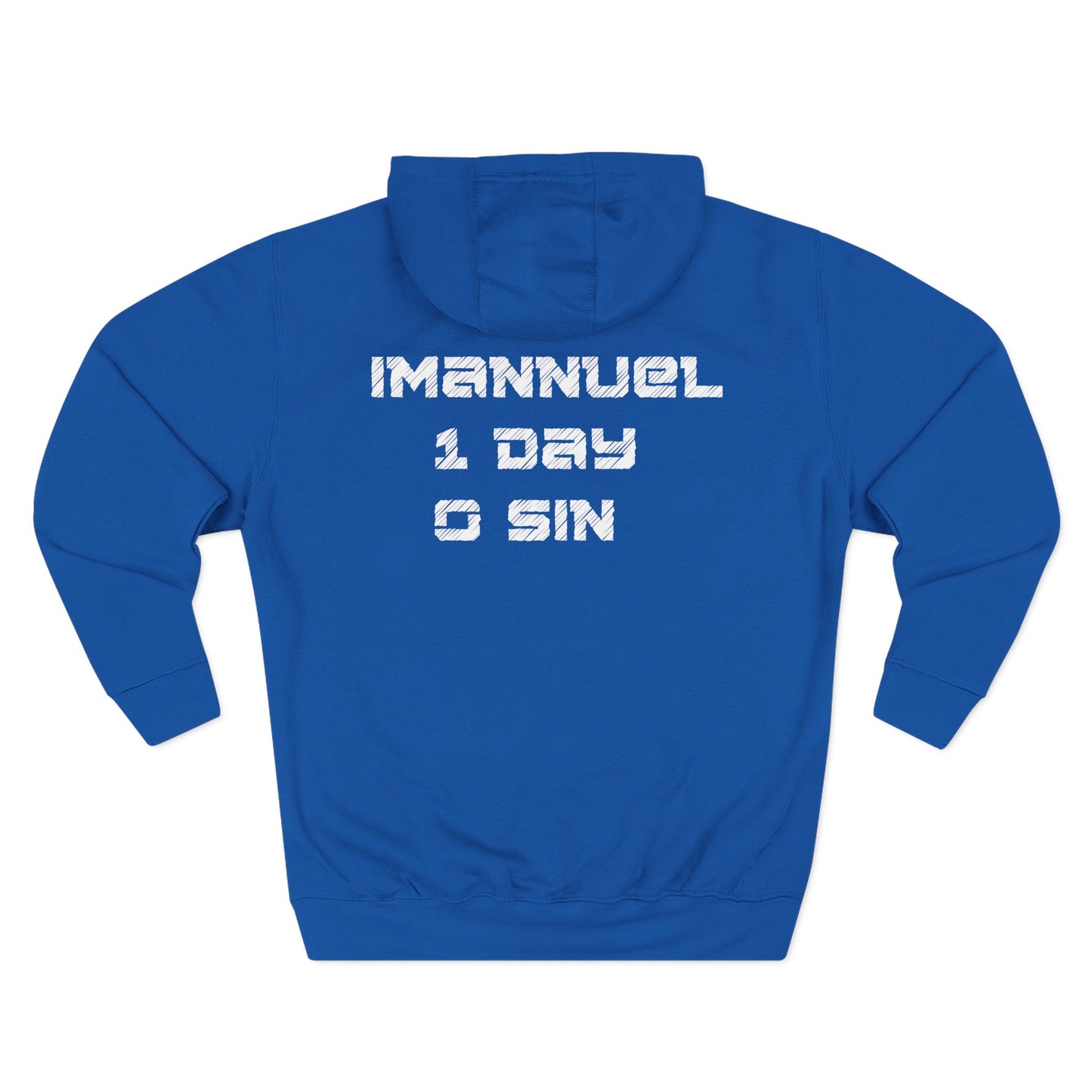 Adult I-10 Christian White Words Pullover Hoodie