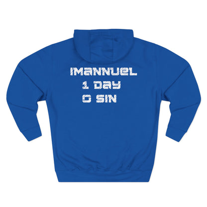 Adult I-10 Christian White Words Pullover Hoodie
