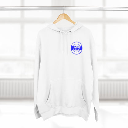 Adult 105 Christian Blue and White Letters Hoodie