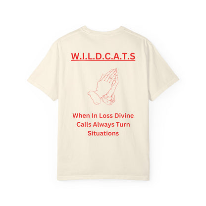 Wildcats Christian Red Letters & Picture