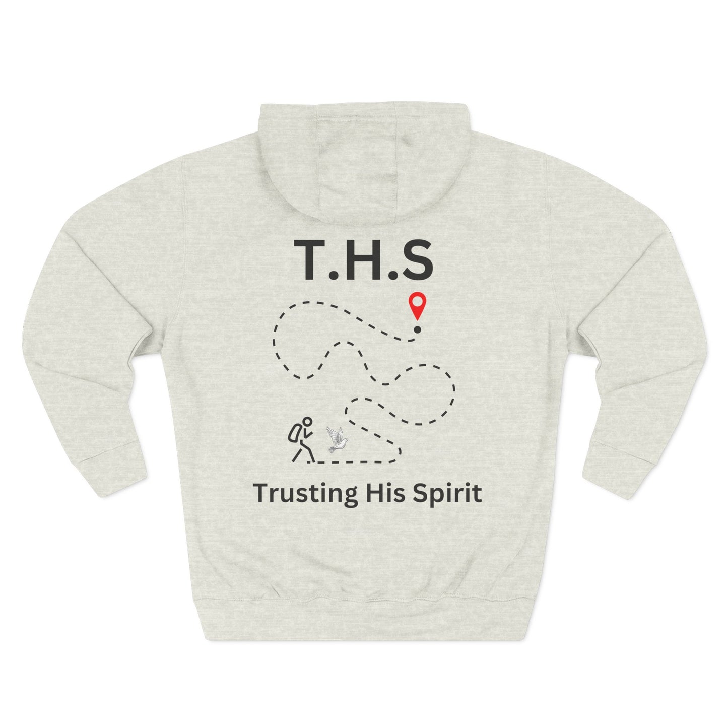 Adult T.H.S Trusting His Spirit Specialty Hoodie Black Letters