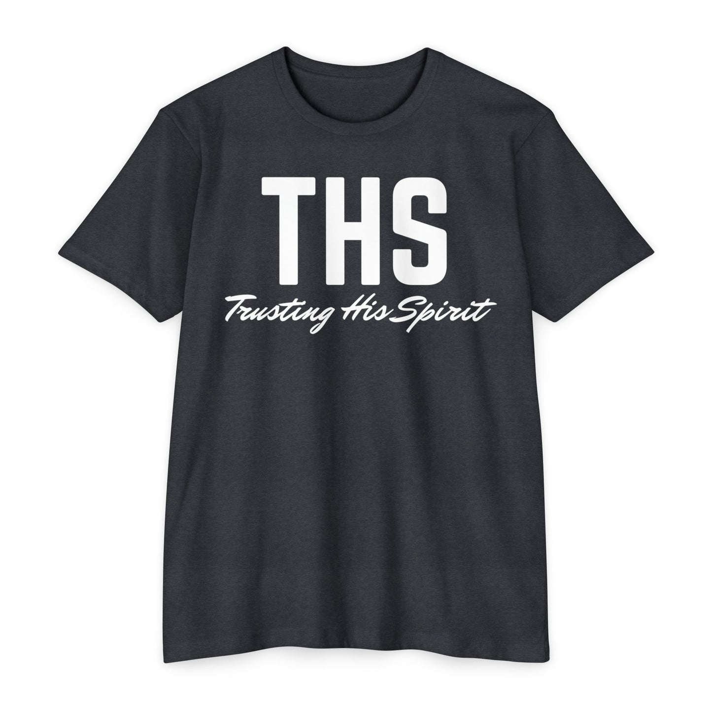 Adult THS Christian White Letters Tee