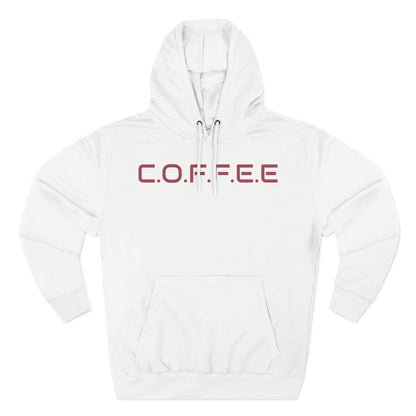 Adult Coffee Christian Marron Words Only Hoodie