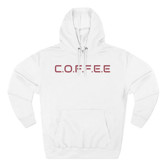 Adult Coffee Christian Marron Words Only Hoodie