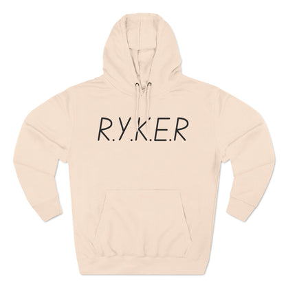 RYKER Christian Black Letters Hoodie