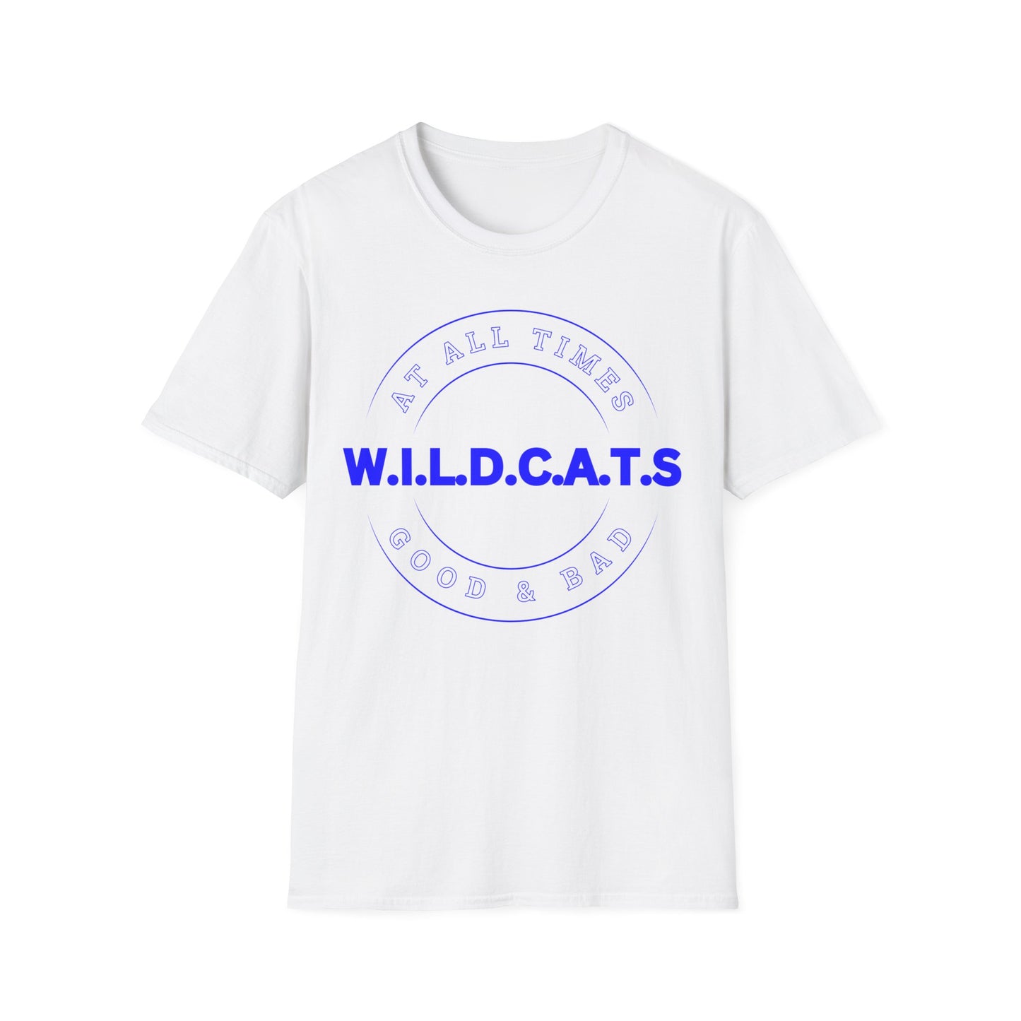 Wildcats Christian Blue Letters & Picture