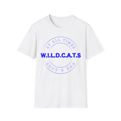Wildcats Christian Blue Letters & Picture
