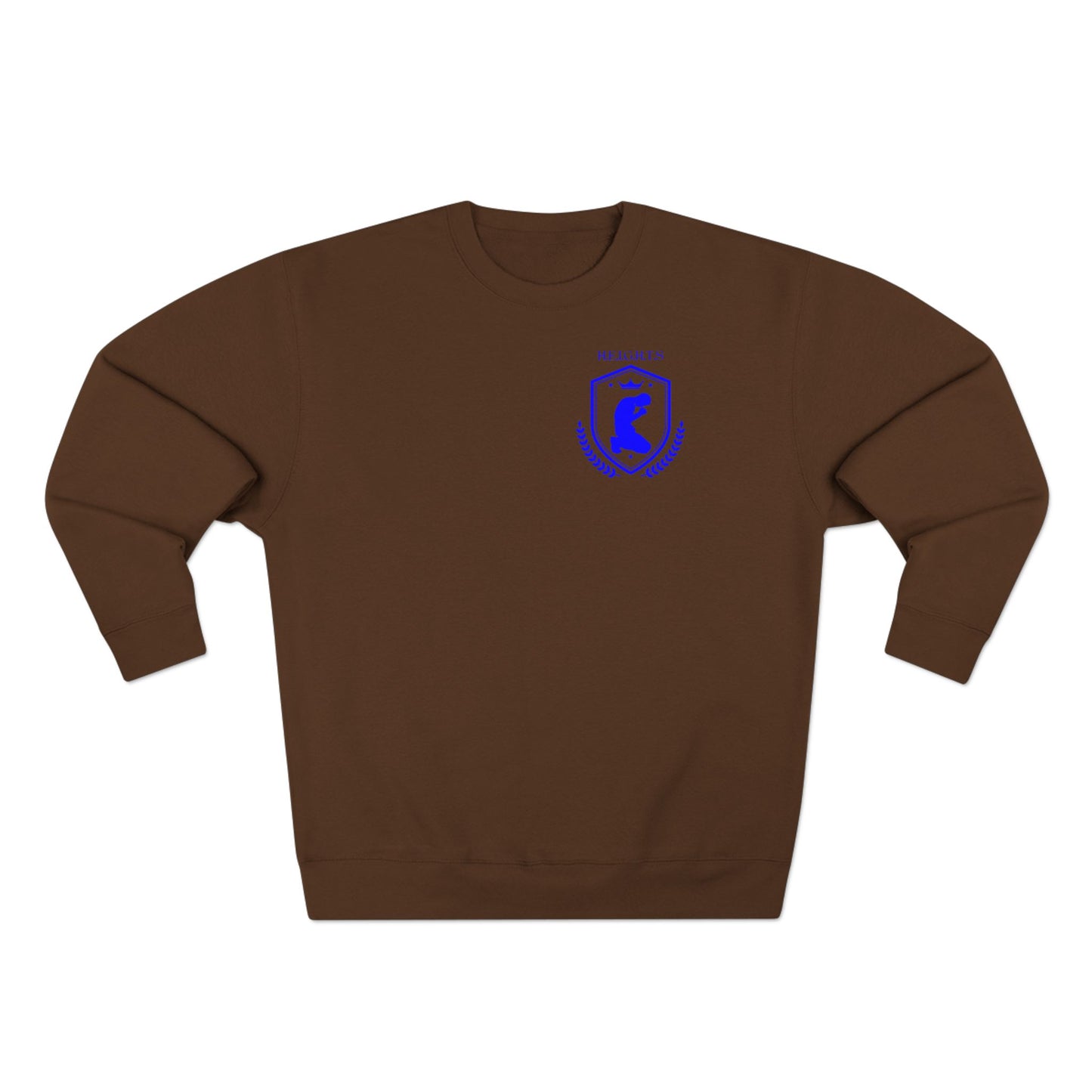 Heights Christian Blue Letters & Image Crewneck