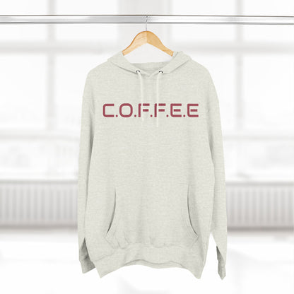 Adult Coffee Christian Marron Words Only Hoodie