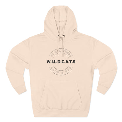 Wildcats Christian Black Letters & Picture Hoodie