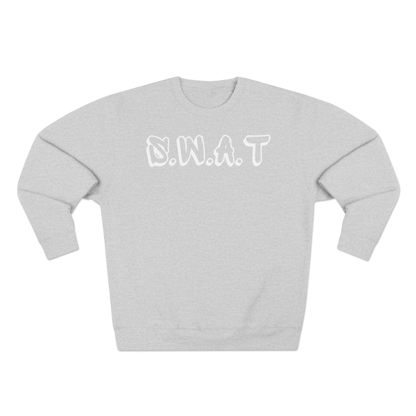 Adult Swat Christian White Words Crewneck
