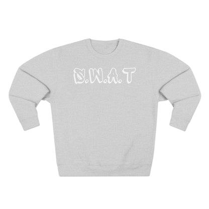 Adult Swat Christian White Words Crewneck