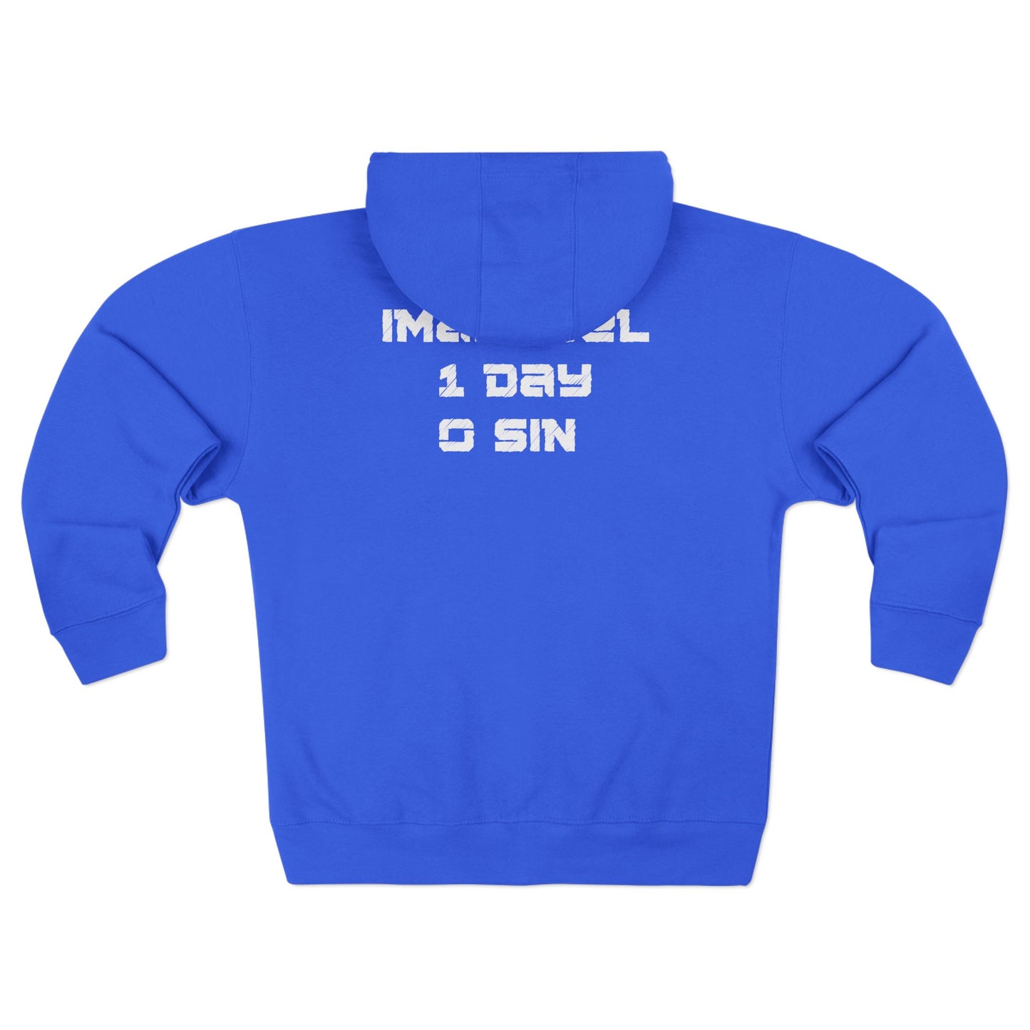 I-10 Christian White Words Hoodie Zipper