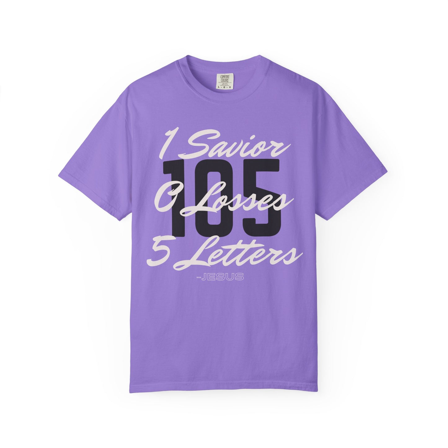 Adult 105 Christian White and Black Letters