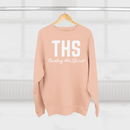 Adult THS Christian White Letters Crewneck