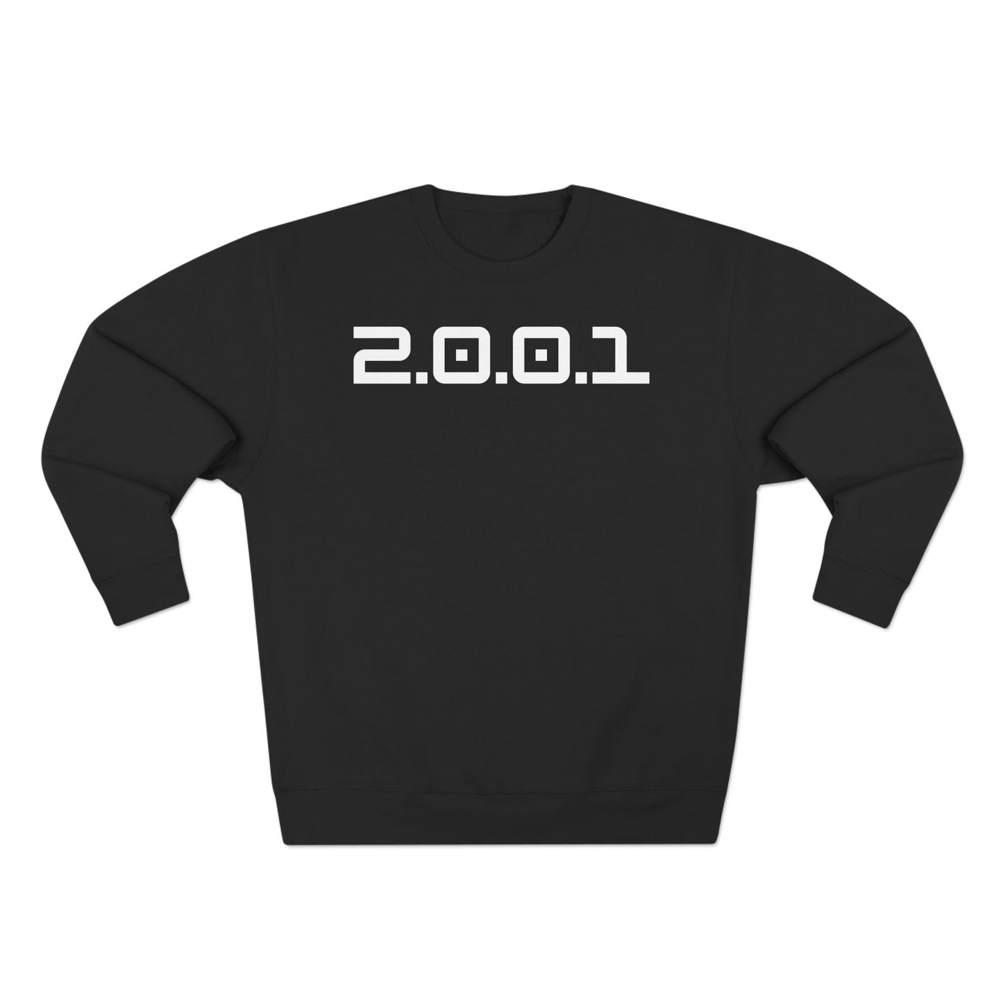 Adult 2001 Christian White Words Crewneck