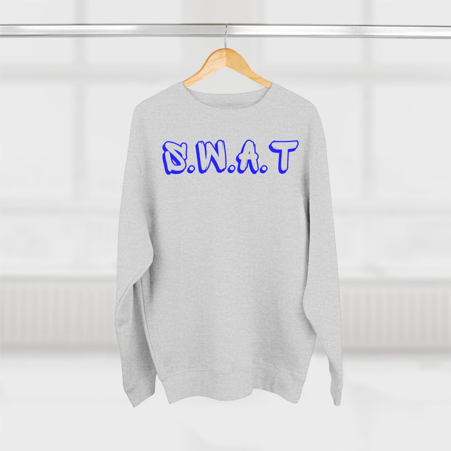 Swat Christian Blue Words Crewneck