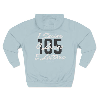 Adult 105 Christian White and Black Letters Hoodie