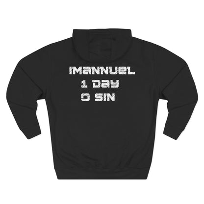 Adult I-10 Christian White Words Pullover Hoodie
