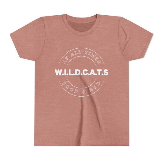 Youth Wildcats Christian White Letters & Picture
