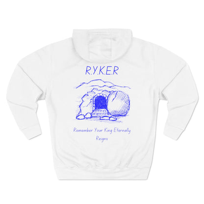 RYKER Christian Blue Letters Hoodie