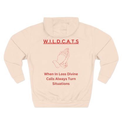 Wildcats Christian Red Letters & Picture Hoodie