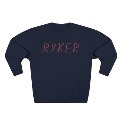 RYKER Christian Marron Letters Crewneck