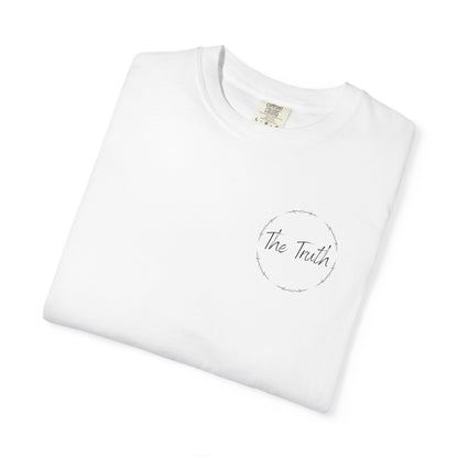 Adult The Truth QR Code Christian Black Words Heavyweight