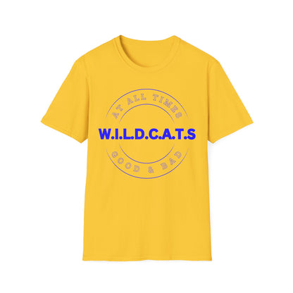 Wildcats Christian Blue Letters & Picture