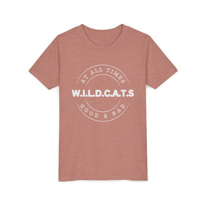 Youth Wildcats Christian White Letters & Picture