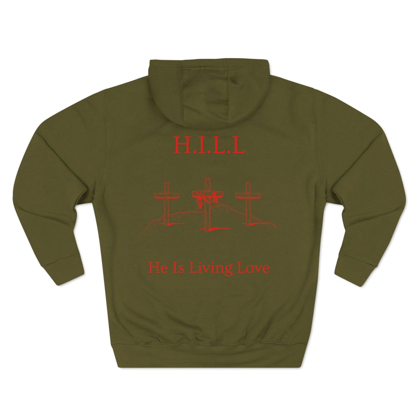 Hill Christian Red Words Hoodie