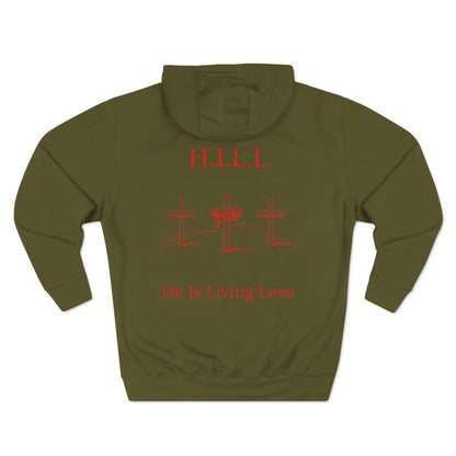 Hill Christian Red Words Hoodie